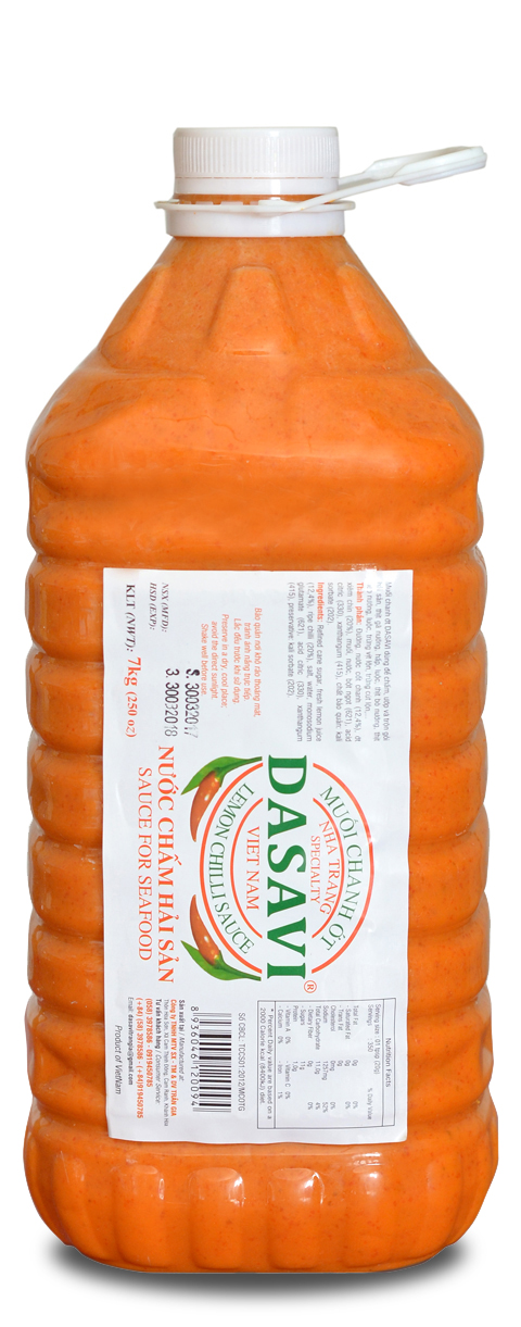 Muối chanh ớt DASAVI đỏ 6.5kg (Thùng)