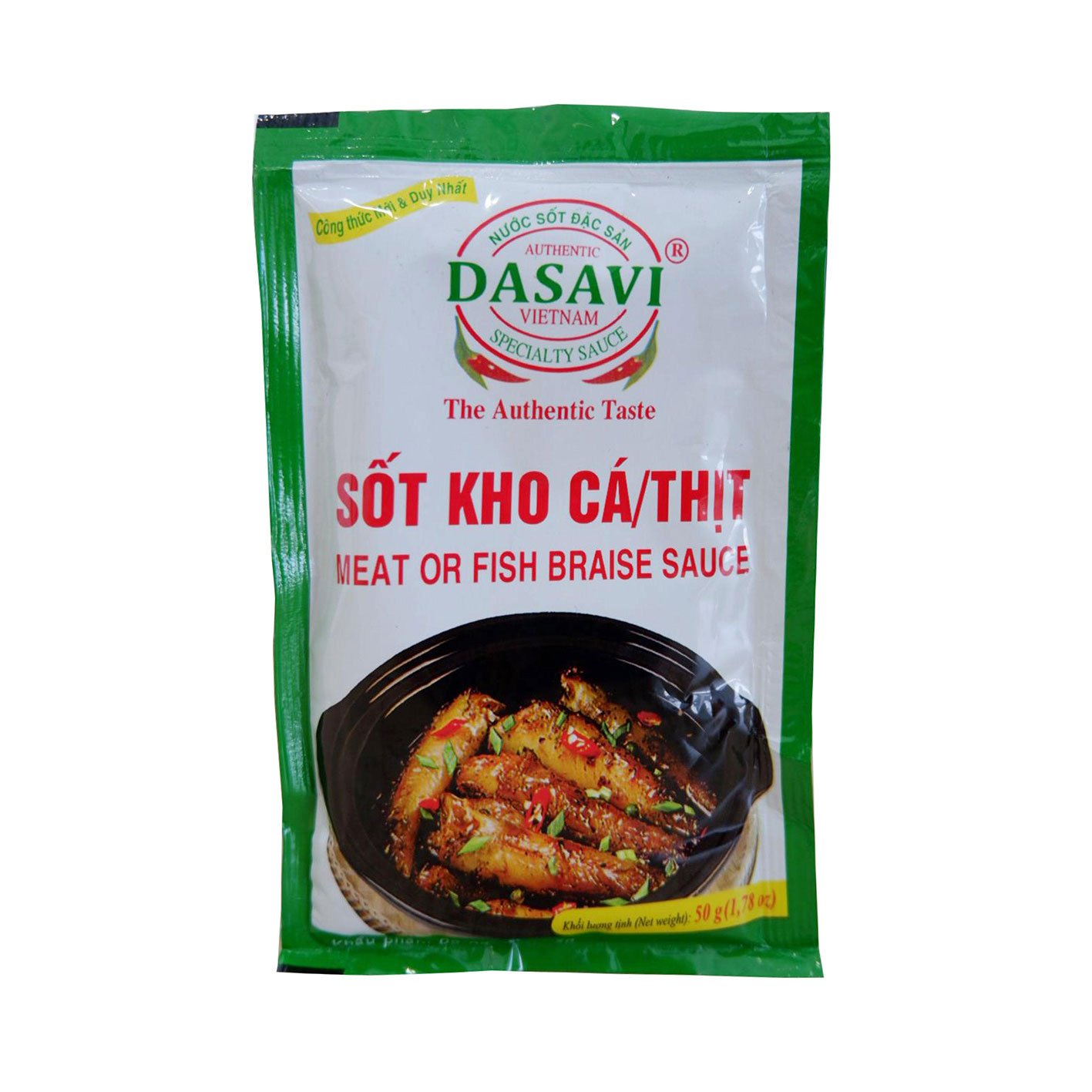 Sốt kho cá/thịt DASAVI 50g (Hộp)